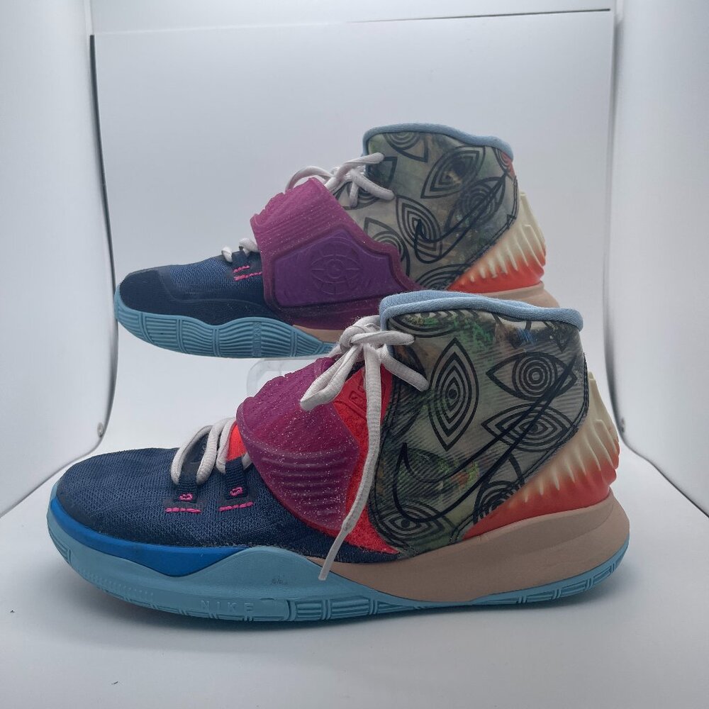 Boys Nike Kyrie 6 Preheat Collection Heal the World Sneakers Size 5Y - Picture 2 of 4